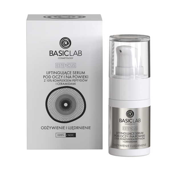 BasicLab Lifting Eye Serum with 10% Complex of Peptides 15ml