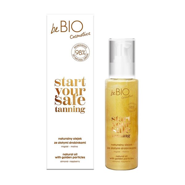 beBIO Oil with golden particles Start Your Safe Tanning100ml