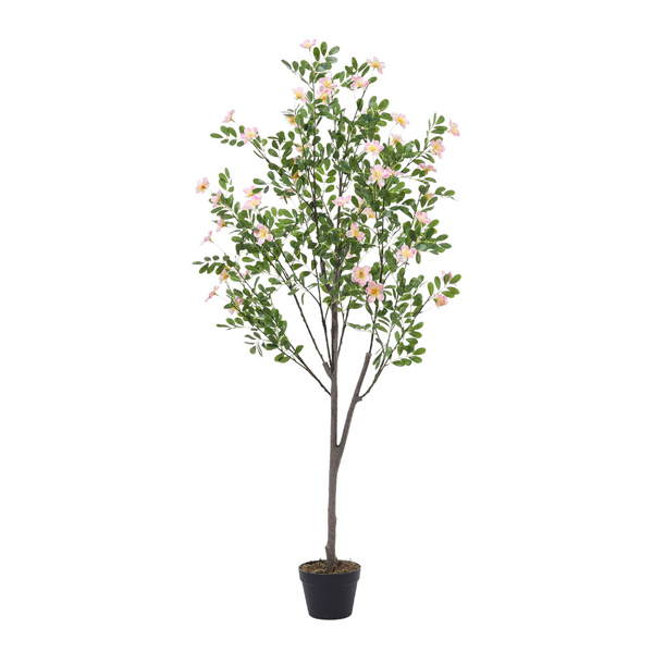 Livingandhome Artificial Frangipani Blossom Tree