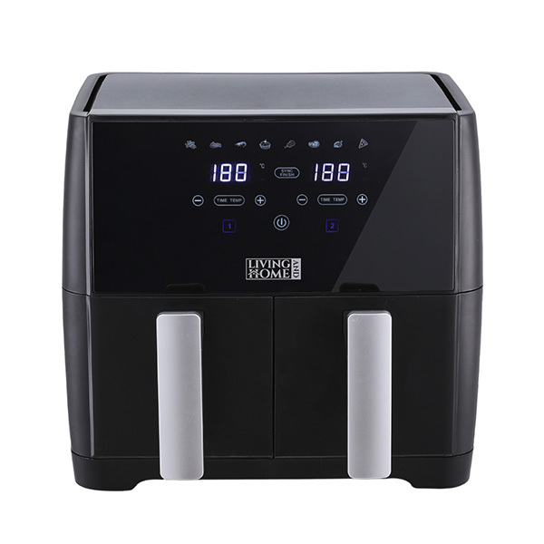 Livingandhome 8L Touch Screen Dual Basket Air Fryer