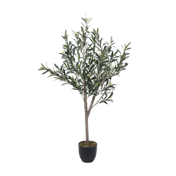 Livingandhome Artificial Olive Tree Decorative Plant 120cm