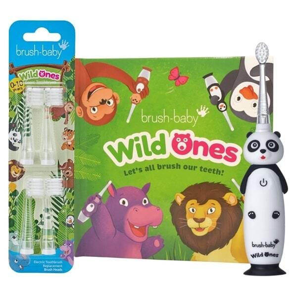 Brush Baby WildOnes™ Panda Kids Toothbrush Gift Set