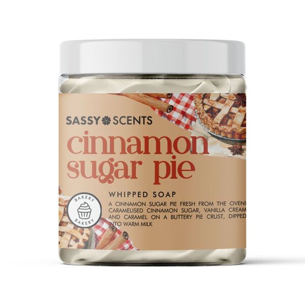 Sassy Scents Cinnamon Sugar Pie Whipped Soap 115g