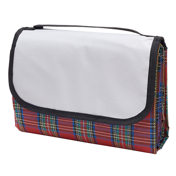 Livingandhome Portable Scottish Plaid Picnic Blanket