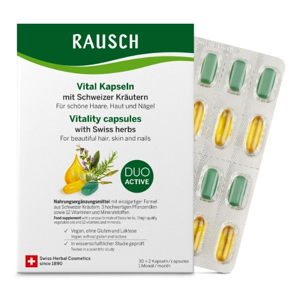 Rausch Swiss Herbal Vitality Capsules 30x2caps