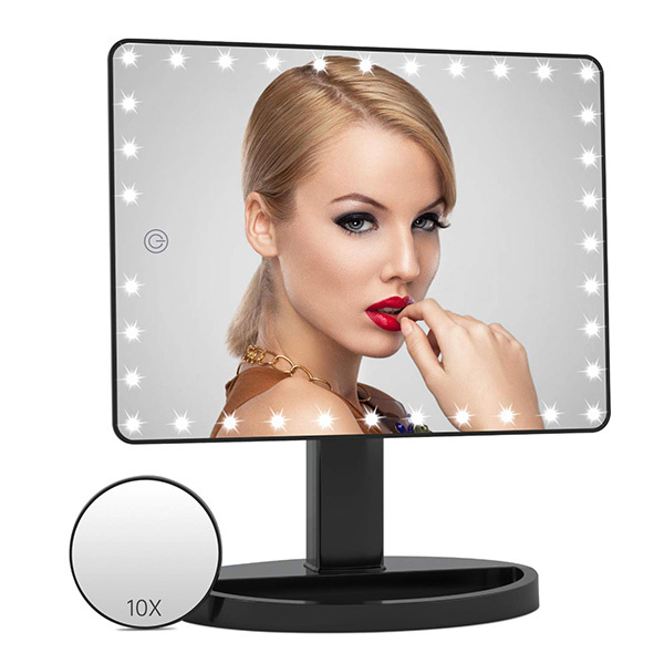 Fascinate LED Makeup Mirror with Light 36x23cm SM261D_Black