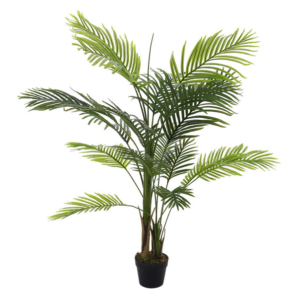 Livingandhome Artificial Bamboo Palm Tree Plant in Pot 150cm