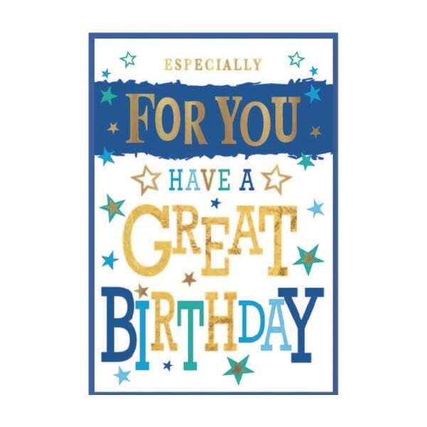 Simon Elvin Especially For You Birthday Card (Pack of 6)