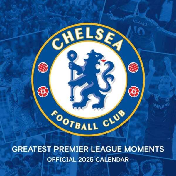 Chelsea FC Legends 2025 Square Wall Calendar (30cm x 30cm)