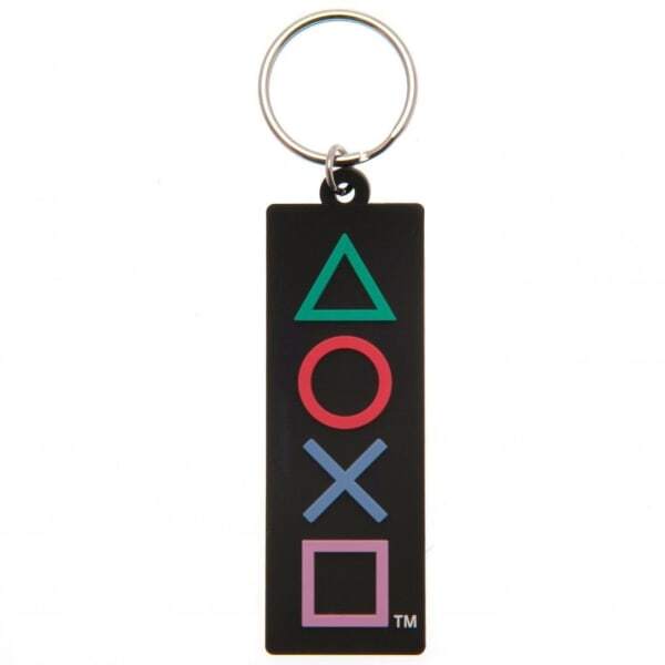 Playstation Shapes Rubber Keyring