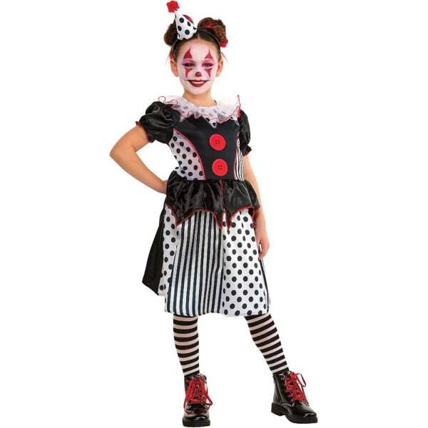 Bristol Novelty Girls Clown Costume (7-8 Years)