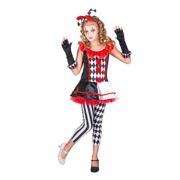 Bristol Novelty Girls Harlequin Costume (5-6 Years)