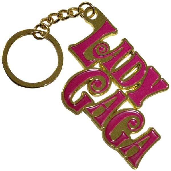 Lady Gaga Swirly Logo Keyring