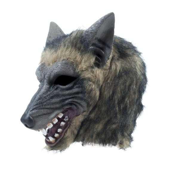 Bristol Novelty Adults Brindle Effect Wolf Mask