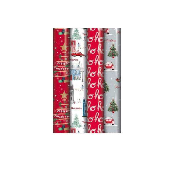 Eurowrap Contemporary Christmas Gift Wrap (Pack of 42)