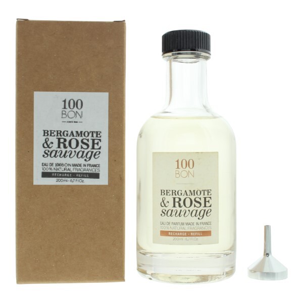 100 Bon Bergamote & Rose Sauvage Eau de Parfum 200ml Refill