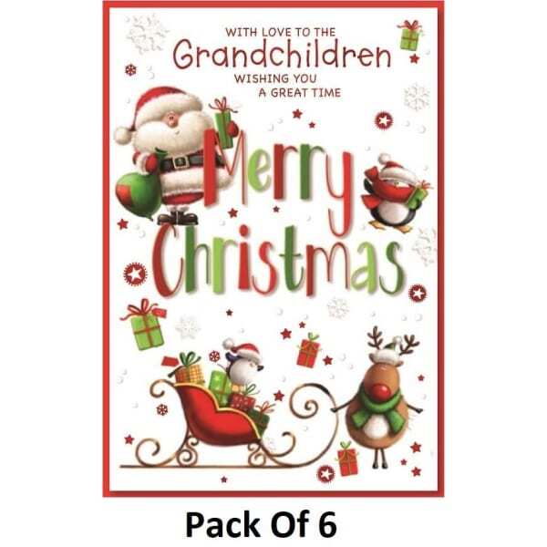 Simon Elvin Grand ren Christmas Card (Pack of 6)