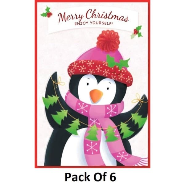 Simon Elvin Open Cute Christmas Card (Pack of 6)