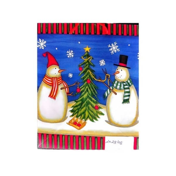 Merry Christmas Snowman Gift Bag