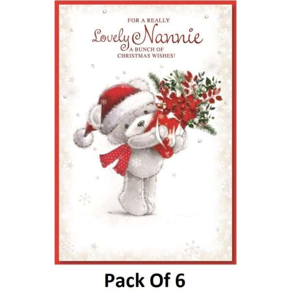 Simon Elvin Lovely Nannie Cute Christmas Card (Pack of 6)