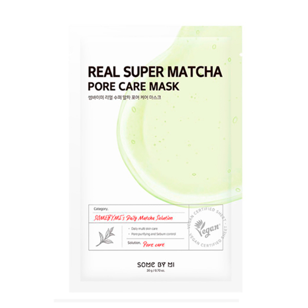 SOME BY MI Real Super Matcha Pore Care Sheet Mask