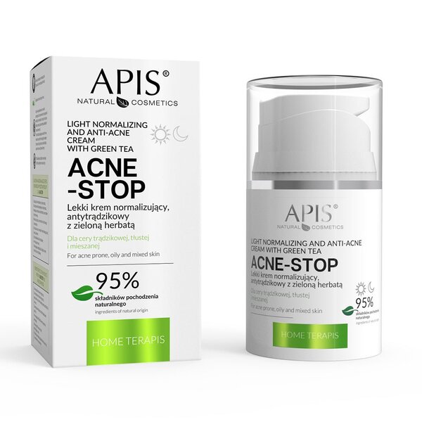 APIS Light Normalizing and Anti-Acne Cream Green Tea 50ml