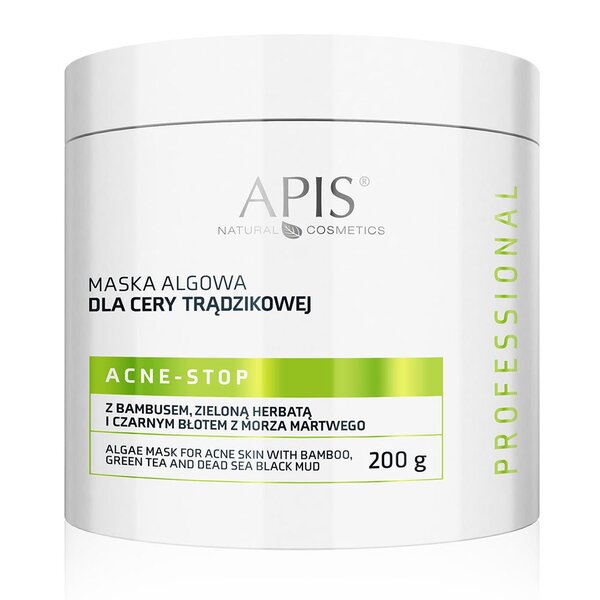 APIS Algae Mask for Acne Skin with Bamboo, Green tea 200g