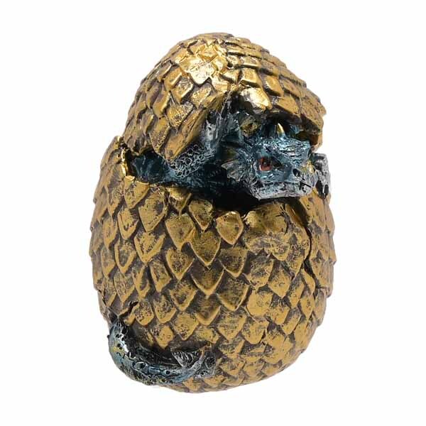 Hocus Pocus Orion Golden Dragon Egg Figurine