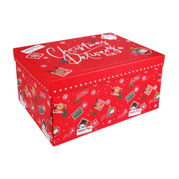 Eurowrap Flat Christmas Gift Box