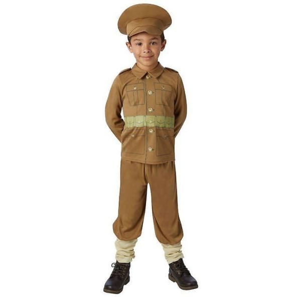 Bristol Novelty Boys WW1 Soldier Costume (7-8 Years)