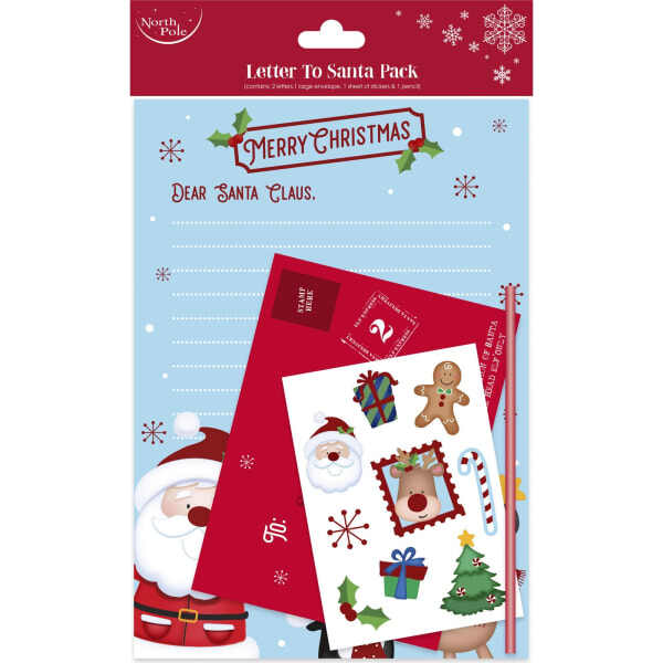 Eurowrap Letter To Santa Christmas Stationery Set