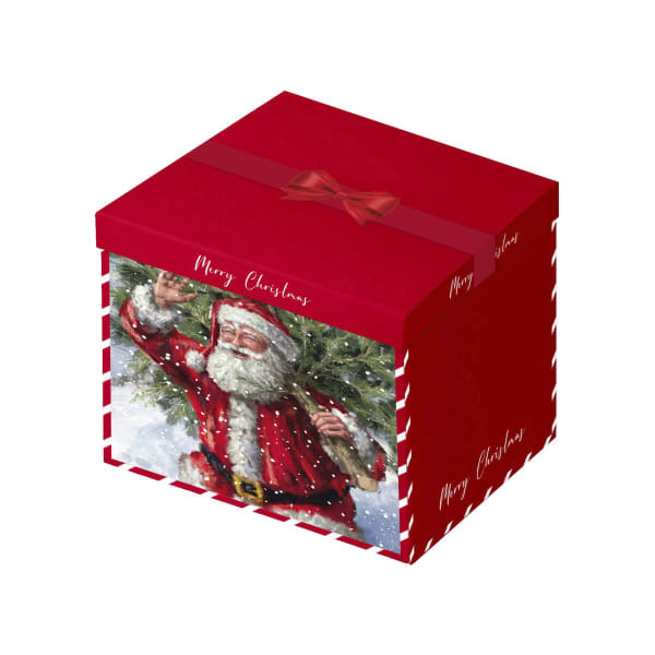 Eurowrap Santa Square Christmas Gift Box