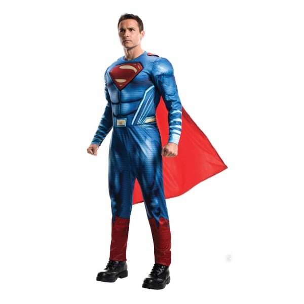 Justice League Mens Deluxe Superman Costume (XL)