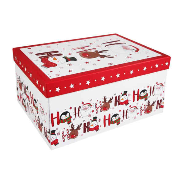 Eurowrap Hohoho Flat Christmas Gift Box