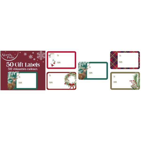 Eurowrap Traditional Christmas Stickers (Pack of 50)