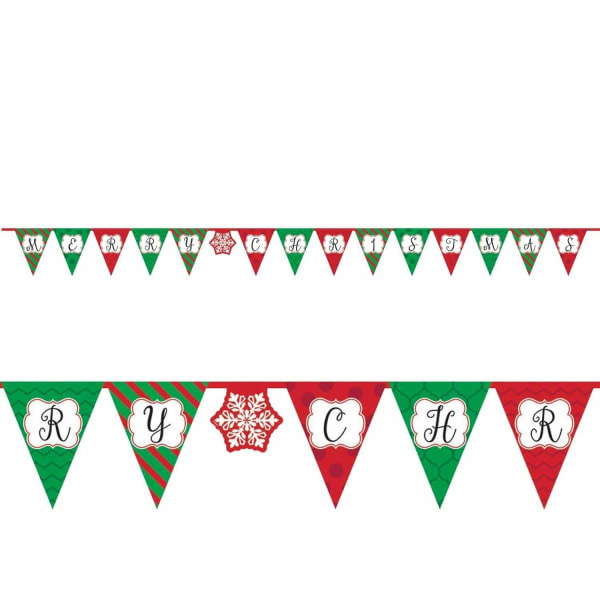 Amscan Merry Christmas Pennant Banner