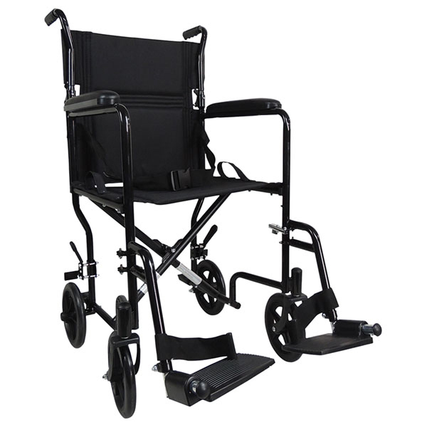 Aidapt Aluminium Transport Wheelchair BLACK