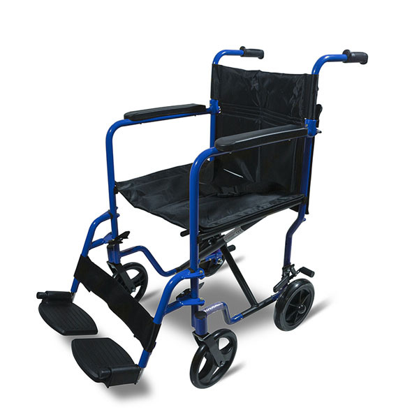 Aidapt Aluminium Transport Wheelchair Blue