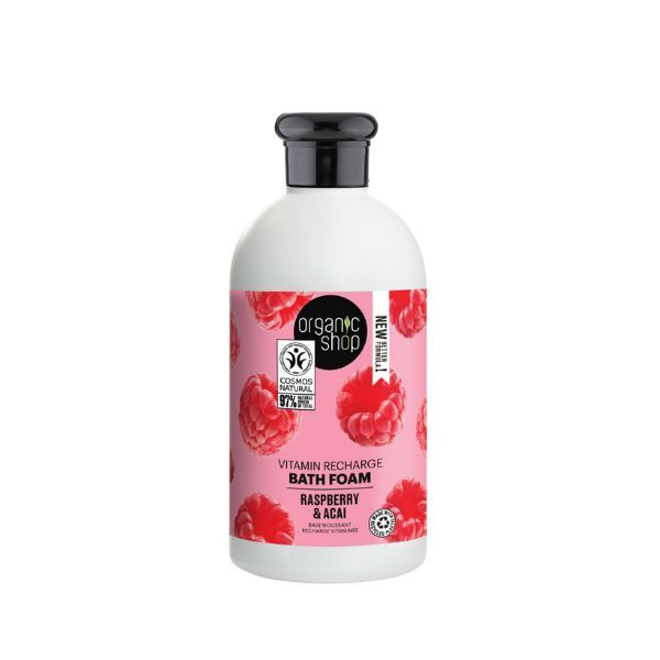 Organic Shop Vitamin Recharge Bath Foam Raspberry & Acai 500ml