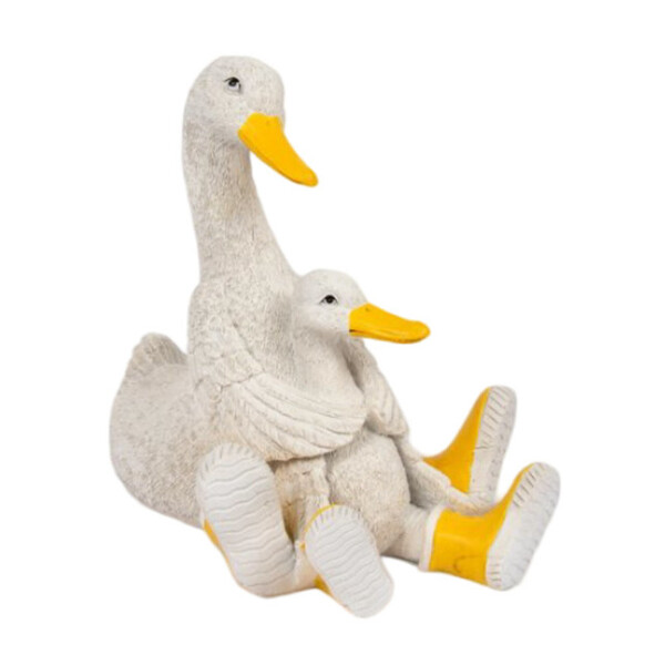 Prezzybox Quackers Duck With Duckling Sitting  Figurine