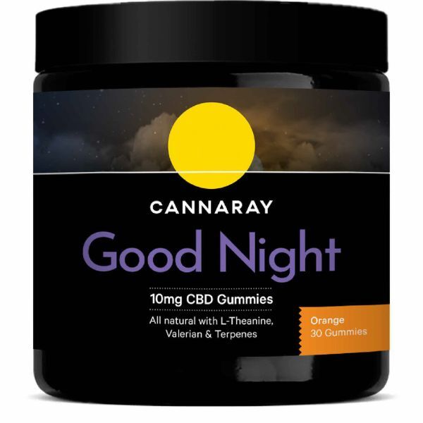 Cannaray Good Night 10mg CBD Gummy (30 count) - Orange