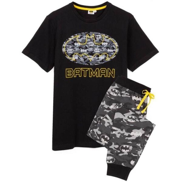 DC Comics Batman Mens Logo Camo Long Pyjama Set (M)