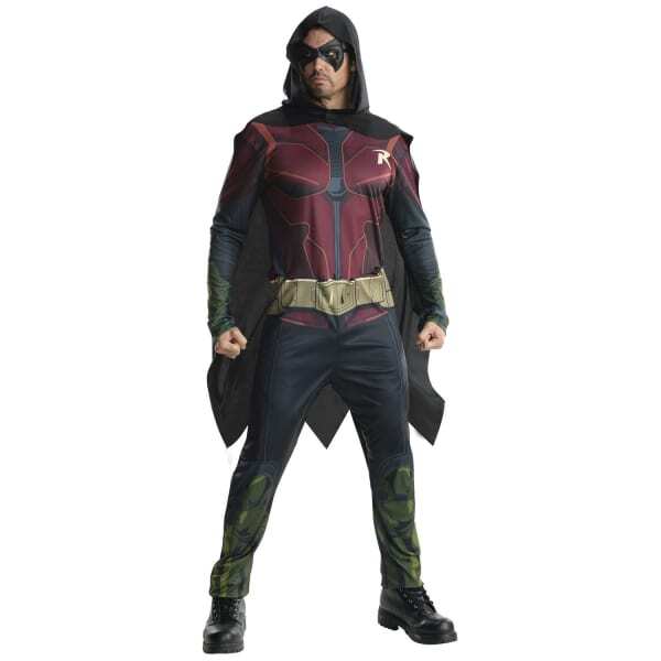 DC Comics Batman Mens Robin Hooded Costume (XL)