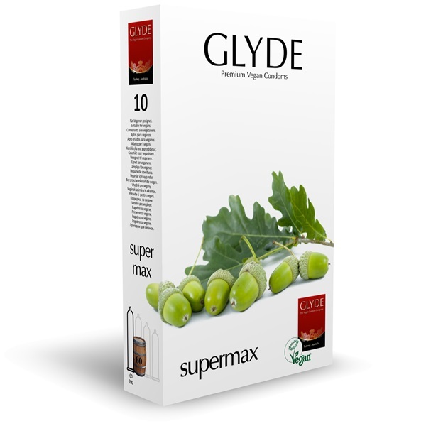 Glyde Ultra Extra Large Vegan Condoms 10 Pack