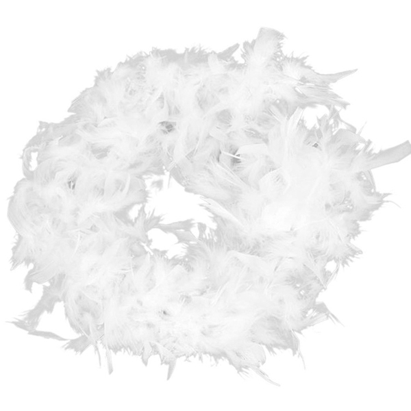 Livingandhome White Feather Boa Christmas Tree Decoration