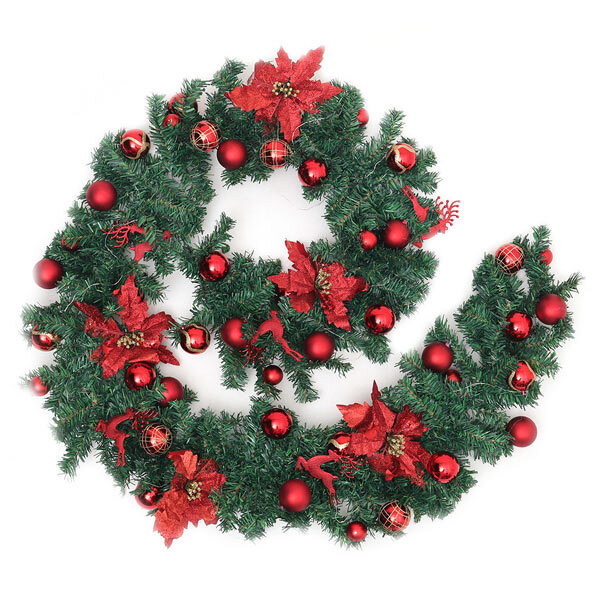 Livingandhome Dense String Berry Ball Flower Garland