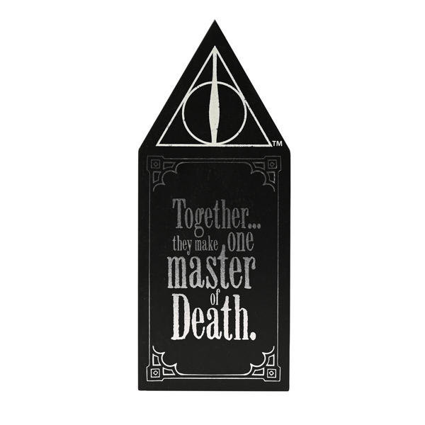 Harry Potter Dark Arts Wooden Plaque - Deathly Hallows