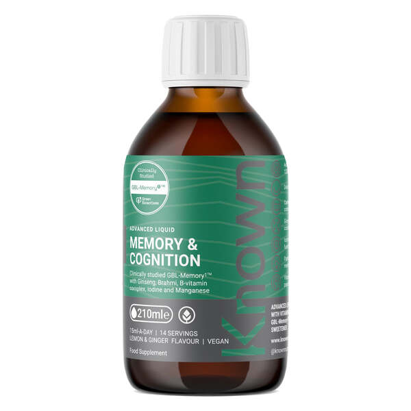 Known Nutrition Advanced Memory & Cognition Liquid 210ml  (14 days)