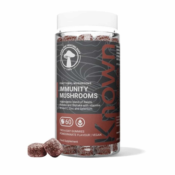 Known Nutrition Immunity Mushrooms Vegan Gummy Supplement x 60