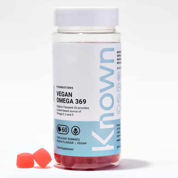 Known Nutrition Vegan Omega 369 Vegan Gummy Supplement x 60